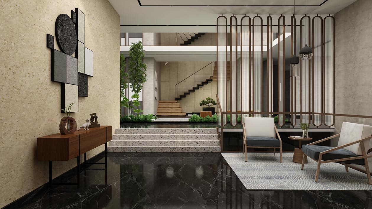 VILLA-INTERIORS-ENTRANCE - AVGAI : AVGAI